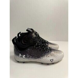 .9075 Under Armour Football Cleats Black/Grey, Spotlight-US-10.5 Mens